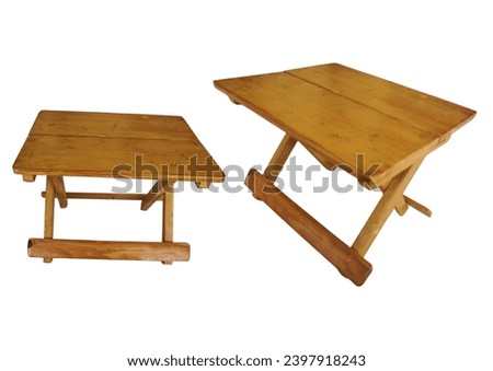 Small folding wooden study table