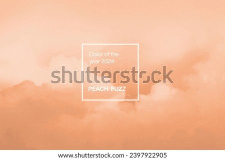 color 2024 Peach Fuzz background Royalty-Free Stock Photo #2397922905
