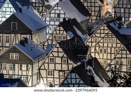 The historic center of Freudenberg in Germany Royalty-Free Stock Photo #2397966093