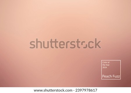 Color 2024 peach fuzz. Color of the Year concept. Designer tinted peach fuzz. Clouds in the sky.Abstract defocus gradient color background in for creative needs, wallpapers, web. Blured background.