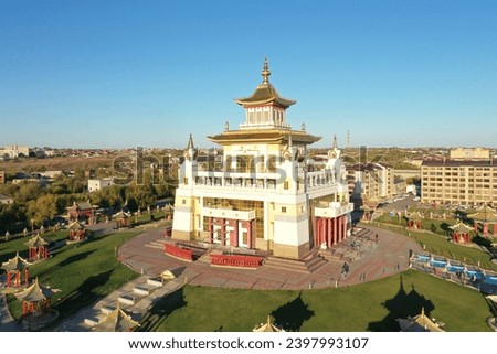 The Golden Abode of Shakyamuni Buddha is the largest Buddhist temple in the Republic of Kalmykia