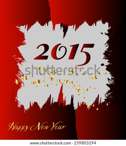 2015 happy new year modern background 