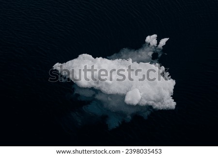 Melting sea ice, broken off from the ice shelf, floating in the arctic ocean in the high arctic, global warming in action
 Royalty-Free Stock Photo #2398035453