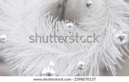 White Christmas wreath background decor 