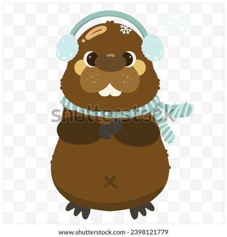 Groundhog : Groundhog day ,Traditions about predicting the weather Using a groundhog, which looks similar to a mole, to predict the weather whether it will be good or bad.
