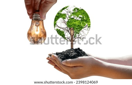 National Energy Conservation Day 2023 
International Energy Day Concept, World Environment Day National Energy Conservation Day. save the planet save energy and create a Green Eco-friendly world.  Royalty-Free Stock Photo #2398124069