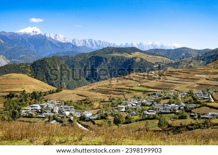 The rural areas of Yunnan, China captivate with their serene landscapes, lush greenery. Surrounded by mountains,  boast terraced fields, ancient villages.