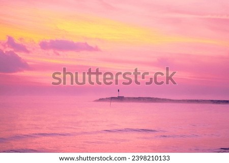 Sunrise on the Adriatic Sea on December 2023