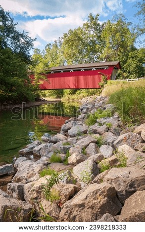 The Everett Covered Bridge at Cuyahoga Valley National Park in Ohio