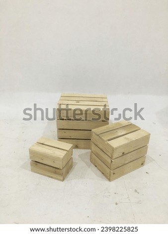 realistic cargo storage wooden box isolated on white background. Wooden fruit box with holes. Box for storage and transportation of food

