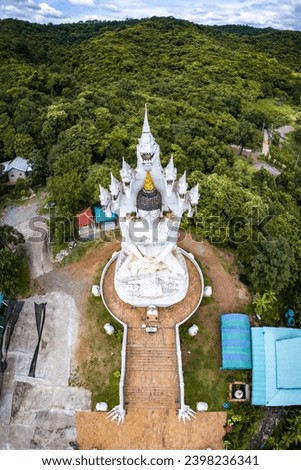 Aerial view of Wat Sa Nam Sai in Khao Yai, Thailand