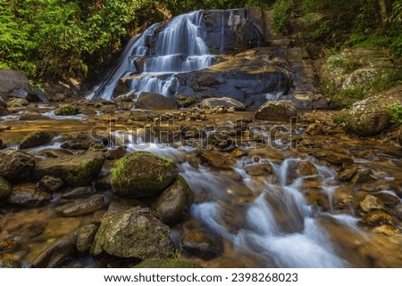 Mae Ramoeng waterfall, Beautiful waterfall in Mae Moei national Park, Tak  province, ThaiLand.