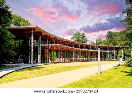 Cloef Atrium, Saarschleife, Saar Loop, Saarland in Germany  Royalty-Free Stock Photo #2398271423