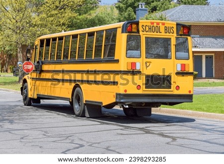 School bus children educational transport in waiting kids to driving school