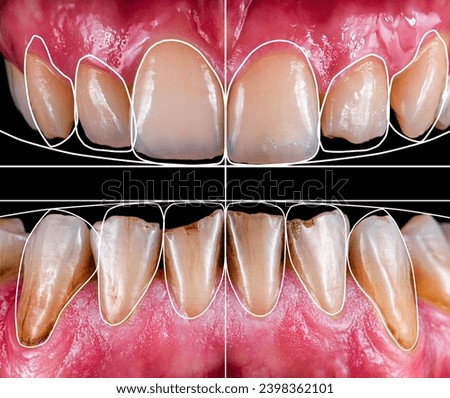 teeth digital modeling before starting dental treatment Royalty-Free Stock Photo #2398362101