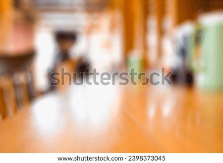 CAFE BAR TABLE BACKGROUND, BLURRY BACKDROP FOR DRINK, FOOD AND SNACK MONTAGE