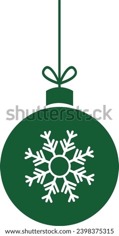 Christmas ornament clip art design for T-shirts and apparel, holiday clip art on plain white background for shirt, hoodie, sweatshirt, card, tag, mug, icon, logo or badge