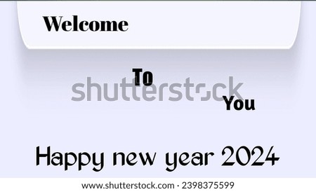 Happy new year 2024 Text Background 