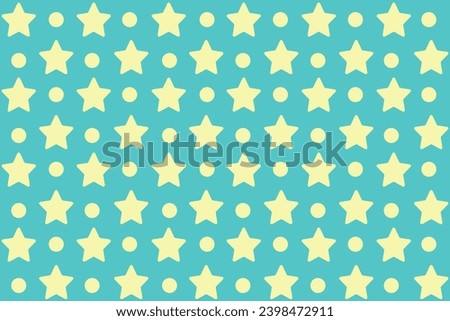 simple and attractive image of a repeating pattern of yellow stars