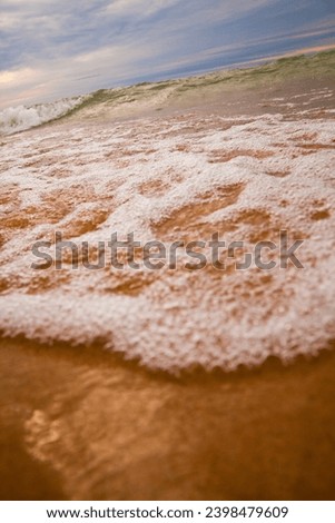Intimate Low Angle View of Tranquil Lake Michigan Shoreline