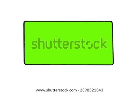 empty space sign isolated on white background