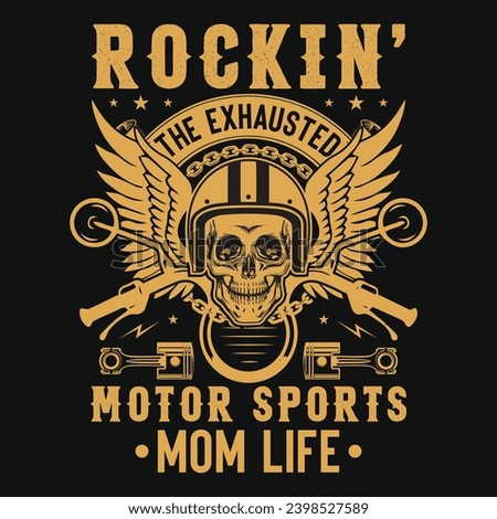 Best motorcycle racing typography vintage or graphics tshirt design 