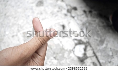 Image of hands in the shape of love 
