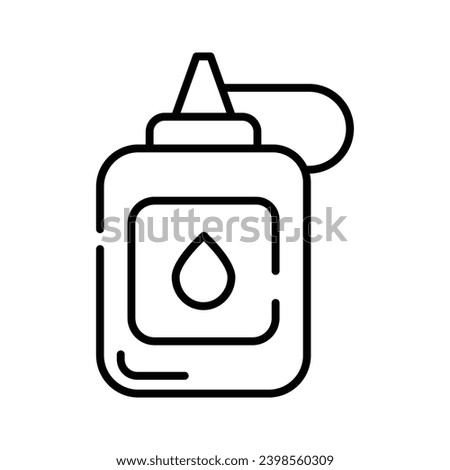 Glue bottle, used for fixing purpose in art projects, icon of glue jar Royalty-Free Stock Photo #2398560309