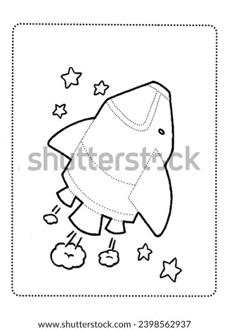 Activities sheet colouring pages with simple line illustrations for children