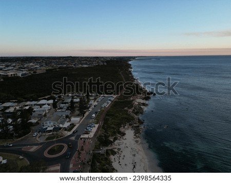 Burns Beach twilight coastline drone pictures