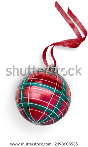 Isolated various item christmas prop set.