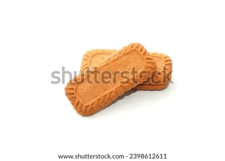 Biscuit with unique taste and crunchiness. Lotus Biscuits Cookies  Royalty-Free Stock Photo #2398612611