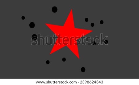 Star With Background Grey vectors