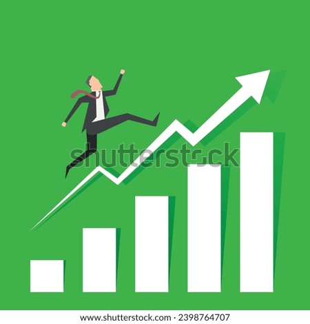 Business Growth financial background trading stock illustration