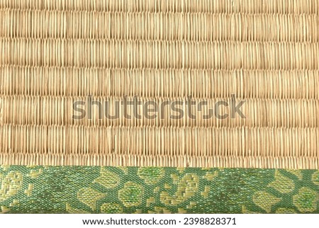 Japanese traditional culture. Tatami texture material. Royalty-Free Stock Photo #2398828371