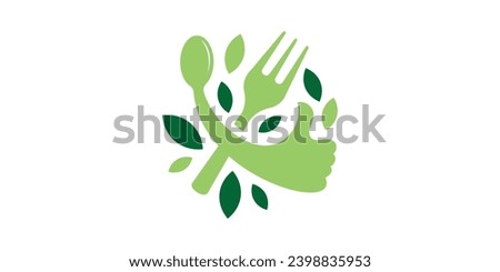 healthy food logo design, combination of food logos, vector icons, symbols. Royalty-Free Stock Photo #2398835953