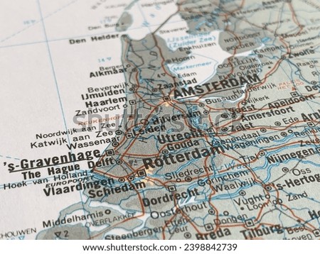 Map of the Netherlands, world tourism, travel destination