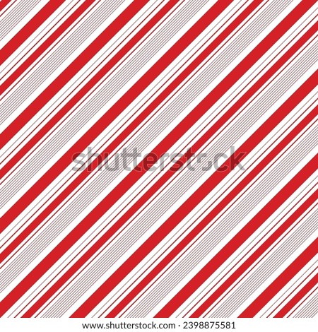 Candy Cane Pattern Background Vector Design.