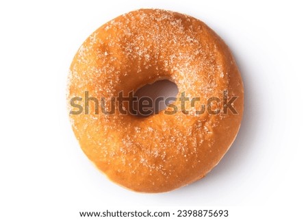 Frati fritti, a traditional sardinian fried donut isolated on white background, italian dessert, european food  Royalty-Free Stock Photo #2398875693