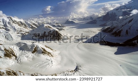 Mount Mckinley Glaciers, Denali National Park, Alaska, United States Royalty-Free Stock Photo #2398921727