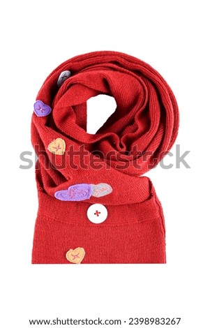 Winter scarf icon isolated on white background. Accessories symbol