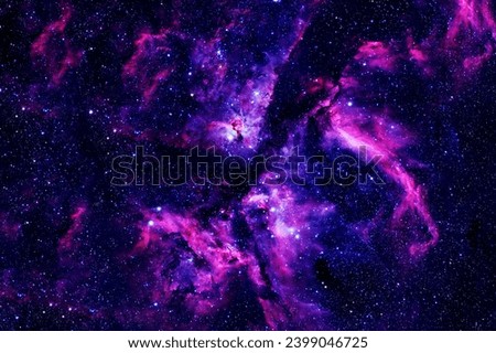 Beautiful purple galaxy. Elements of this image furnished by NASA. High quality photo