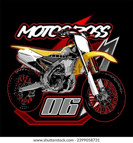 dirty bike vector template for graphic design