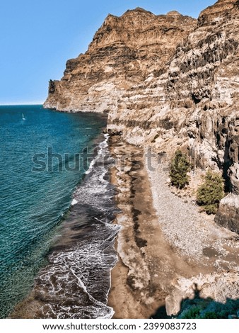 Gui Gui beach in Gran Canaria Royalty-Free Stock Photo #2399083723