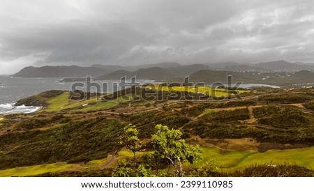 Old site of the first landings of the Amerindians Royalty-Free Stock Photo #2399110985