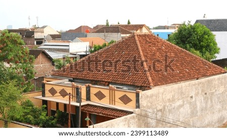 the roof of a residential area seen from above