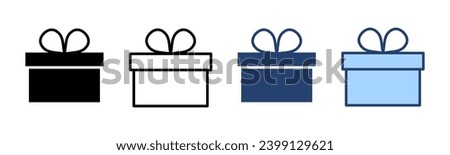 Gift icon vector. gift sign and symbol. birthday gift