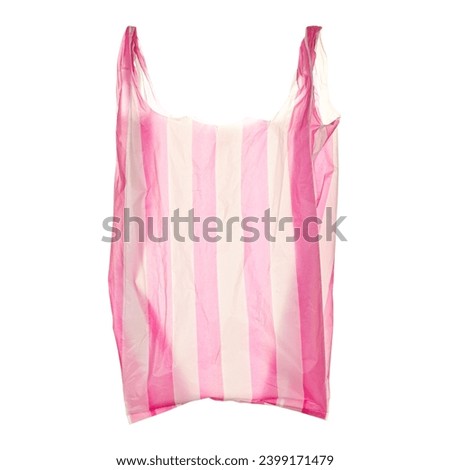 Plastic bag isolated on white with clipping path