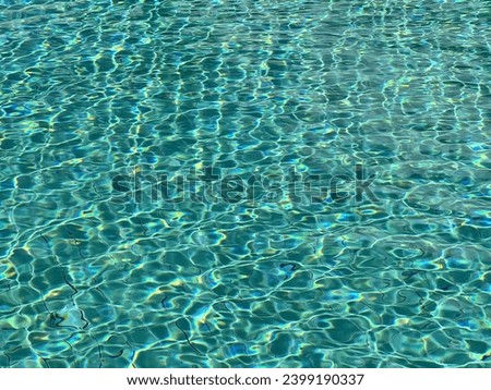 the water in the pool.