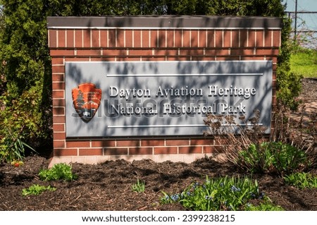 The Welcome Sign at Dayton Aviation Heritage National Historical Park, Wright-Dunbar Interpretive Center and the Aviation Trail Visitor Center and Museum